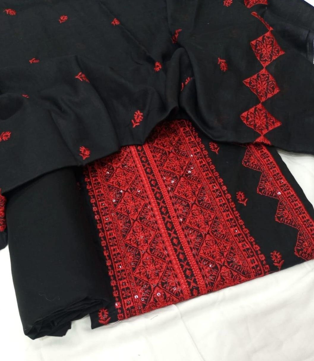 LAWN 3 PCS EMBROIDERED SUIT