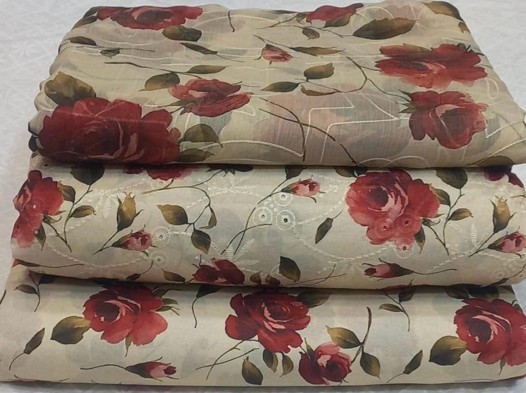SWISS LAWN CHICKENKARI 3 PCS