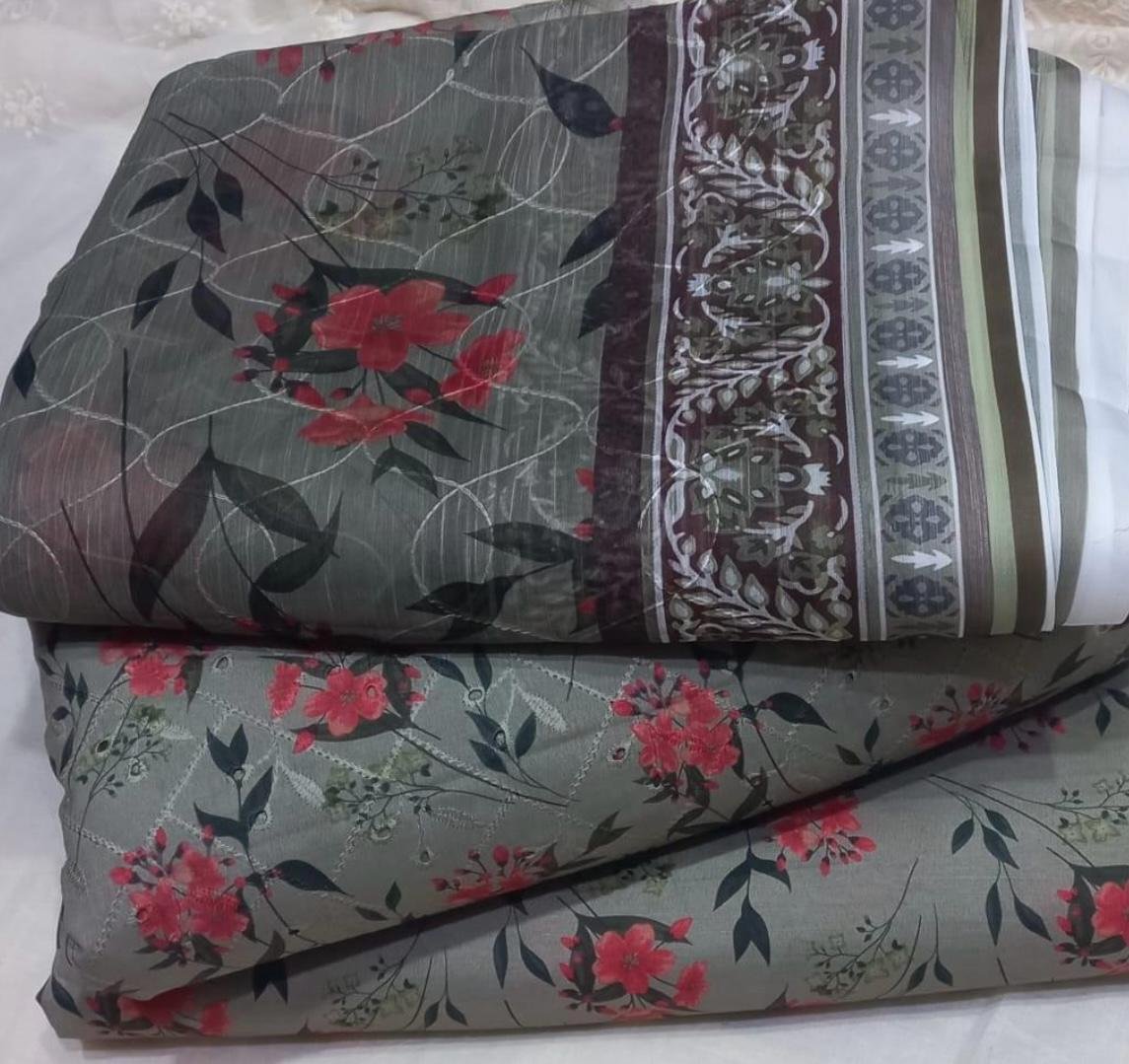 SWISS LAWN CHICKENKARI 3 PCS