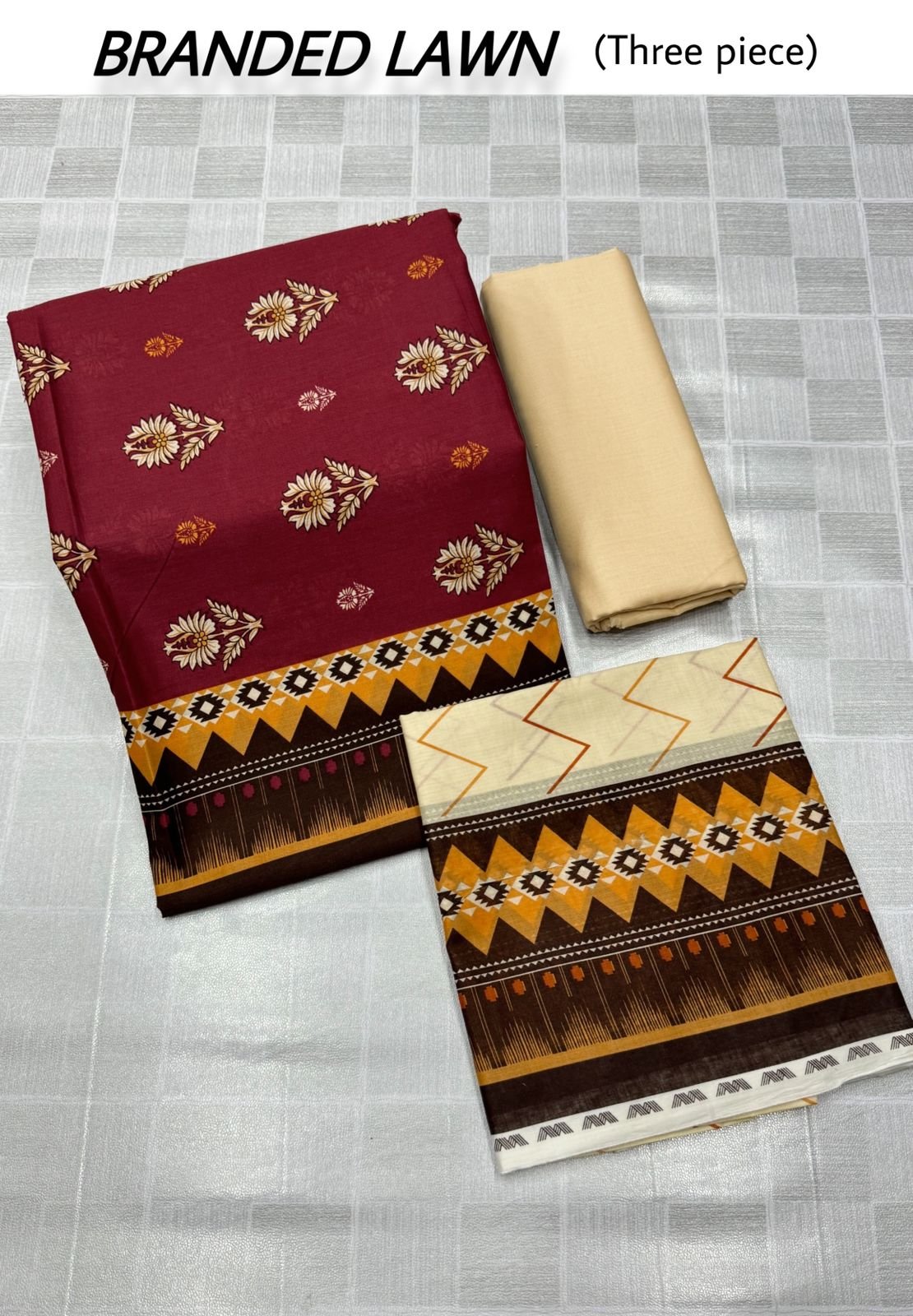 ORIGNAL BRANDED LAWN 3PIECE