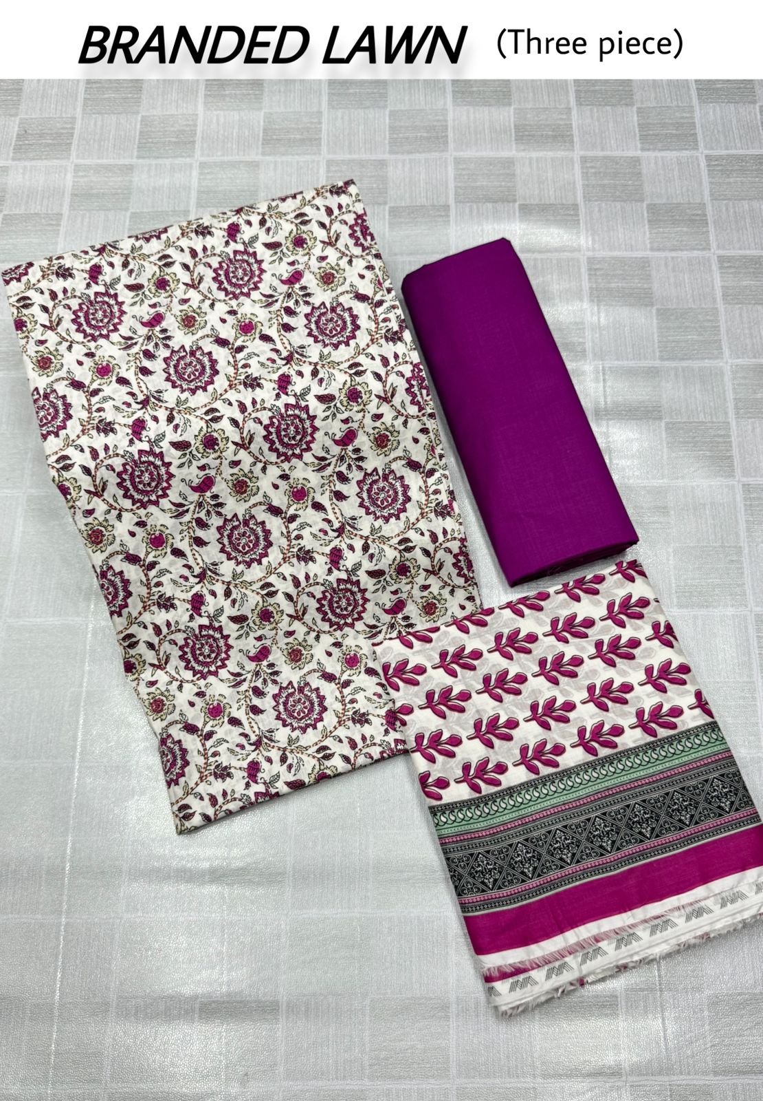 ORIGNAL BRANDED LAWN 3PIECE