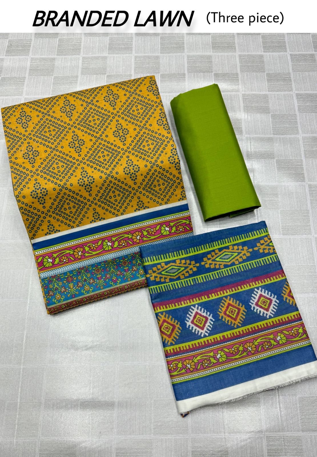 ORIGNAL BRANDED LAWN 3PIECE