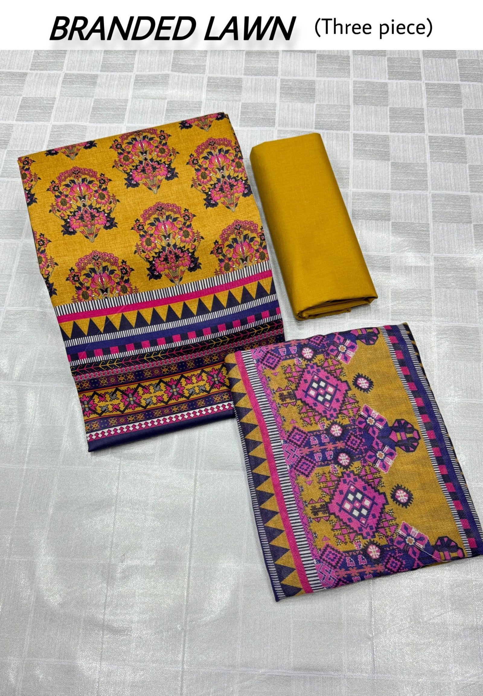 ORIGNAL BRANDED LAWN 3PIECE