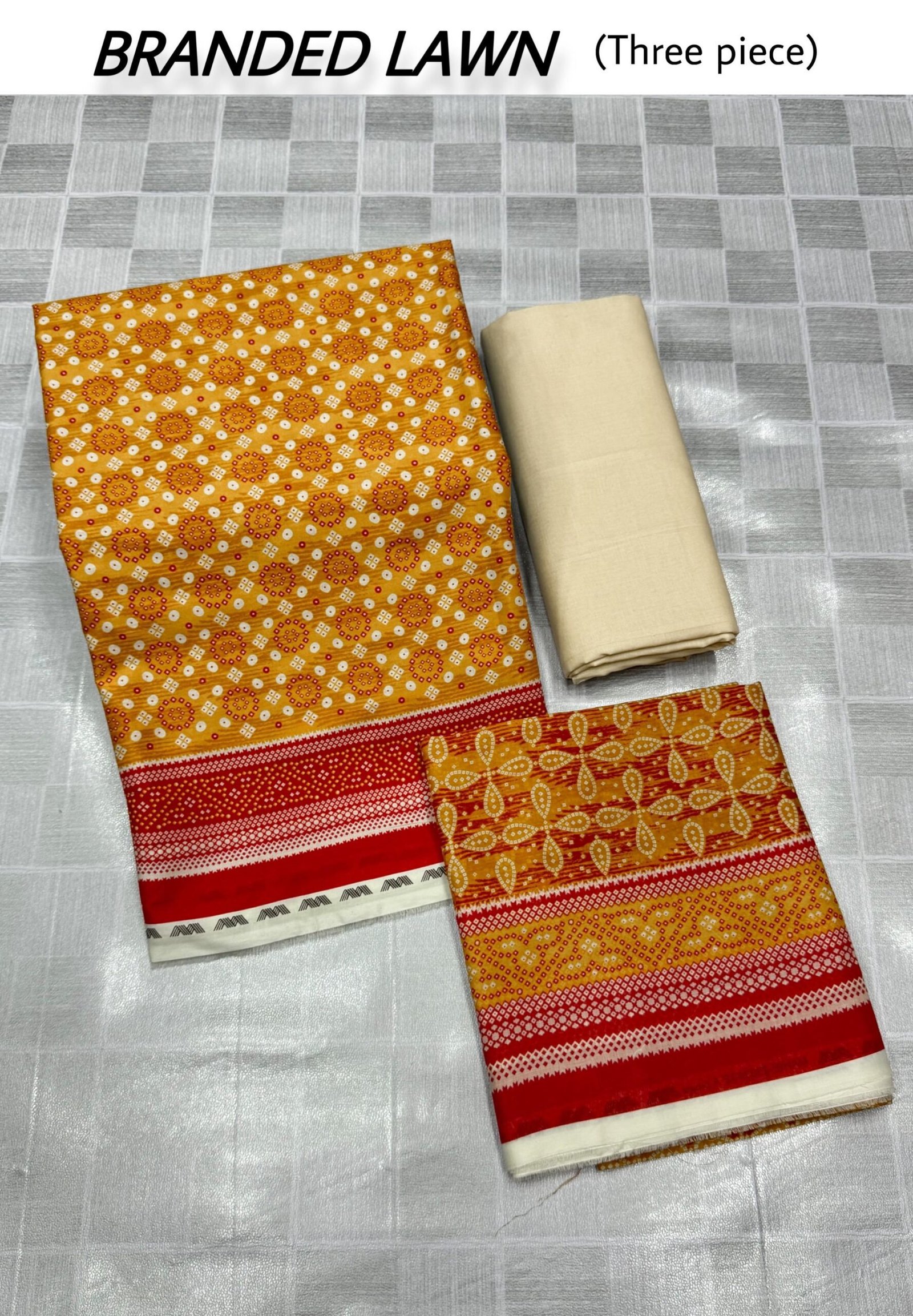 ORIGNAL BRANDED LAWN 3PIECE