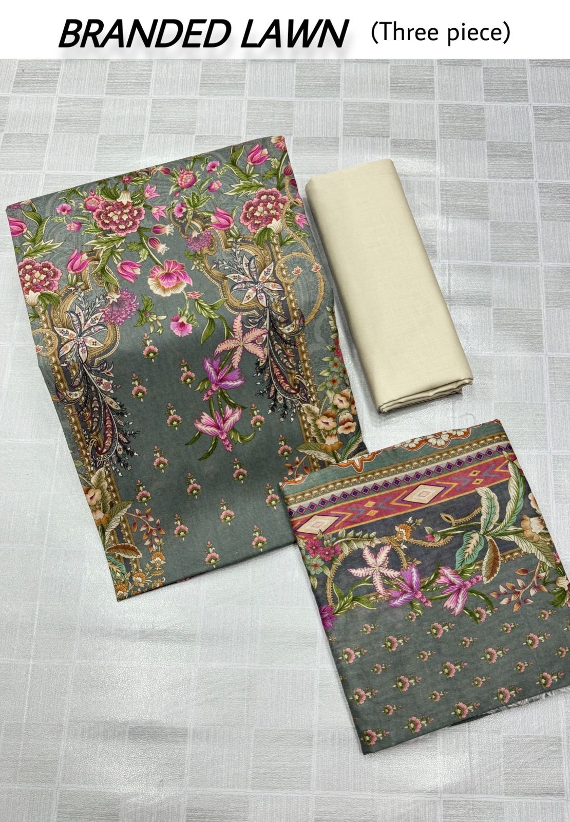 ORIGNAL BRANDED LAWN 3 PIECE