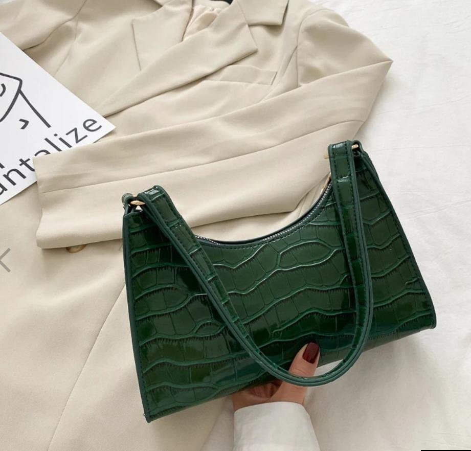 Crocodile Pattern Armpit Bag