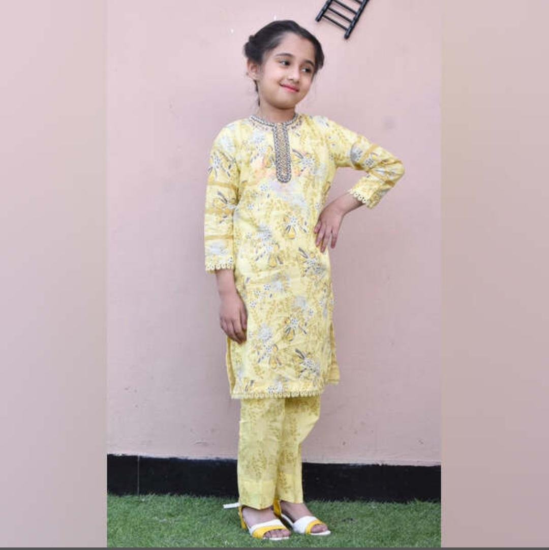 Embroided Cotton 2 PCs Article