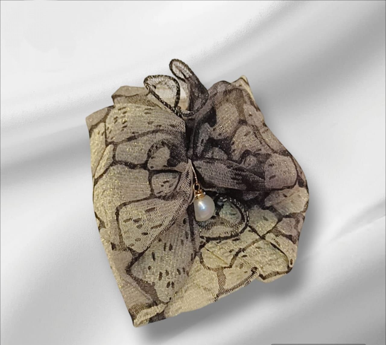 Neack Collar Print Shiny Variety Loof Scarf