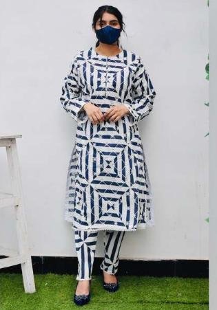 Embroided Cotton 2 PCs Stitched