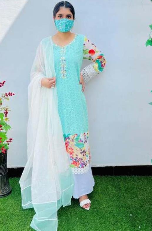 Embroided Cotton 3 PCs