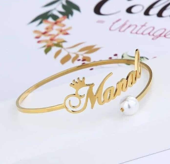 Customized Gold palted Name Earrings/Tops* Kara Ring 💍 locket