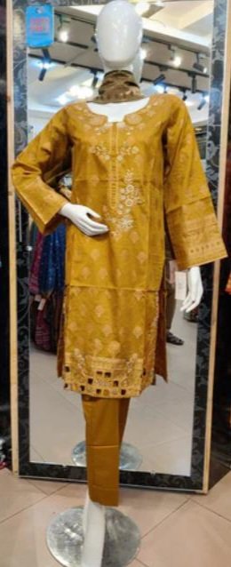 Bin Saeed Jacquard 3 PCs Suit