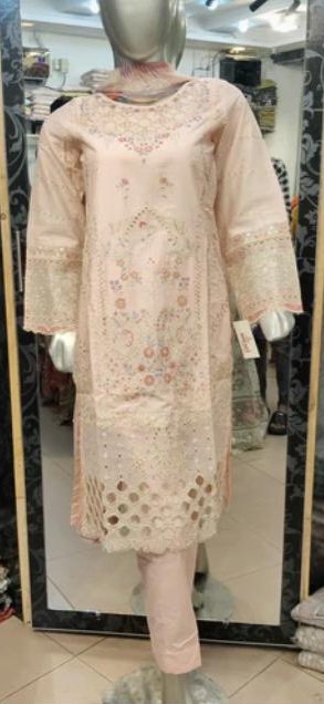 Bin Saeed Luxury Embroided 3 PCs Suit