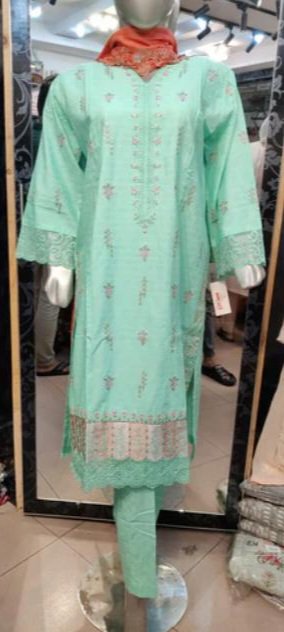 Bin Saeed Luxury Embroided 3 PCs Suit