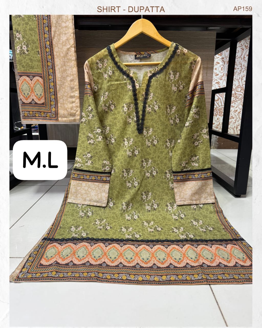 LAWN 2 PIECE STICHED