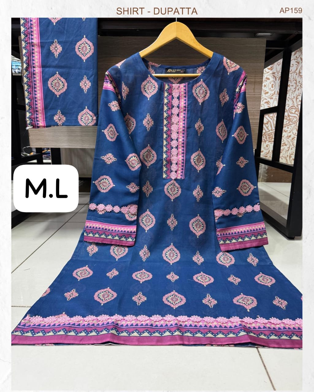 LAWN 2 PIECE STICHED