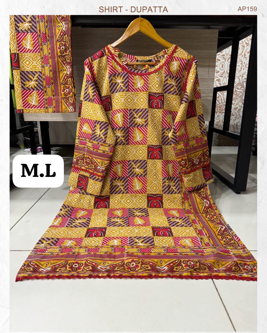 LAWN 2 PIECE STICHED