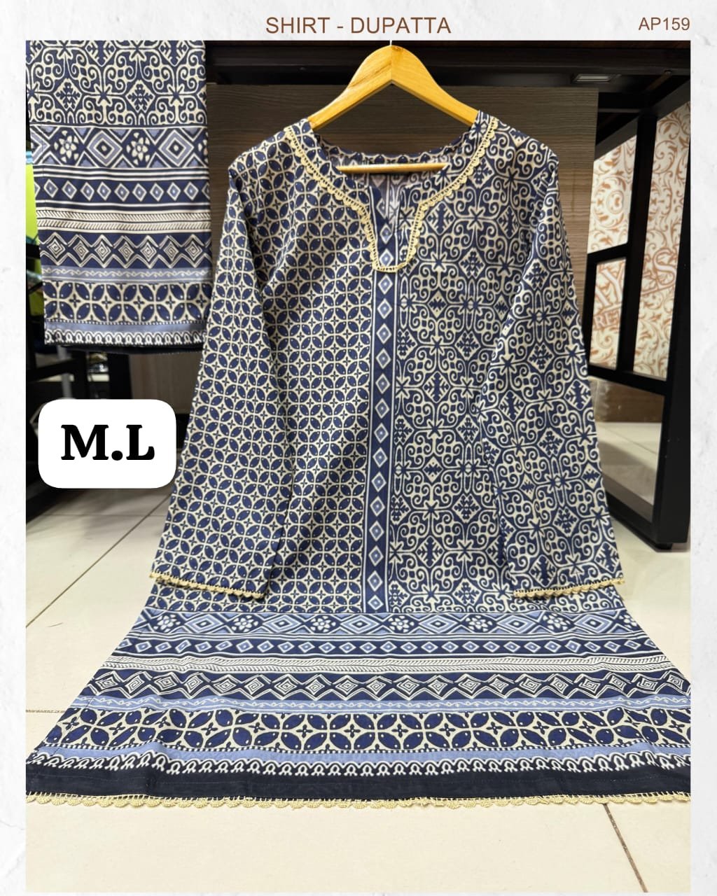 LAWN 2 PIECE STICHED