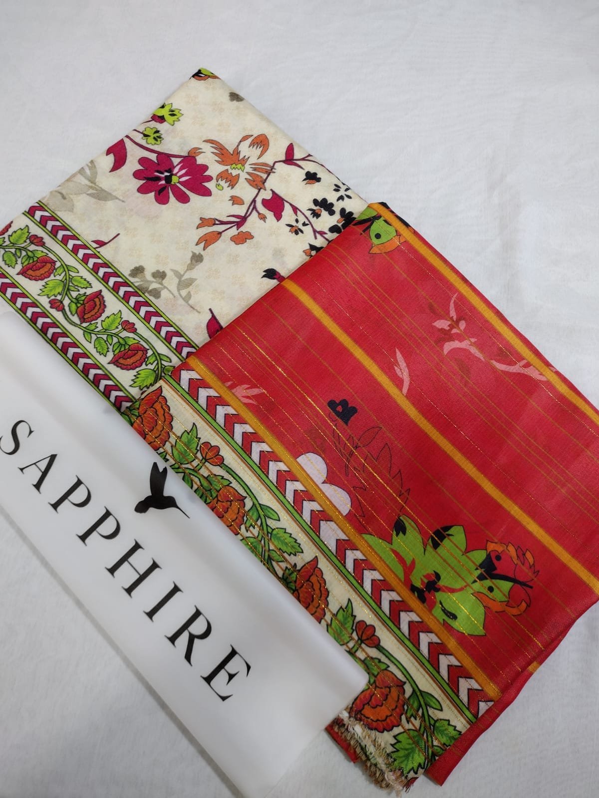 3 Pcs LAWN WITH DIAMOND DUPATTA