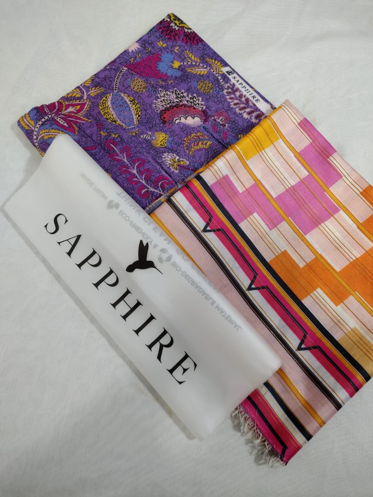 3 Pcs LAWN WITH DIAMOND DUPATTA