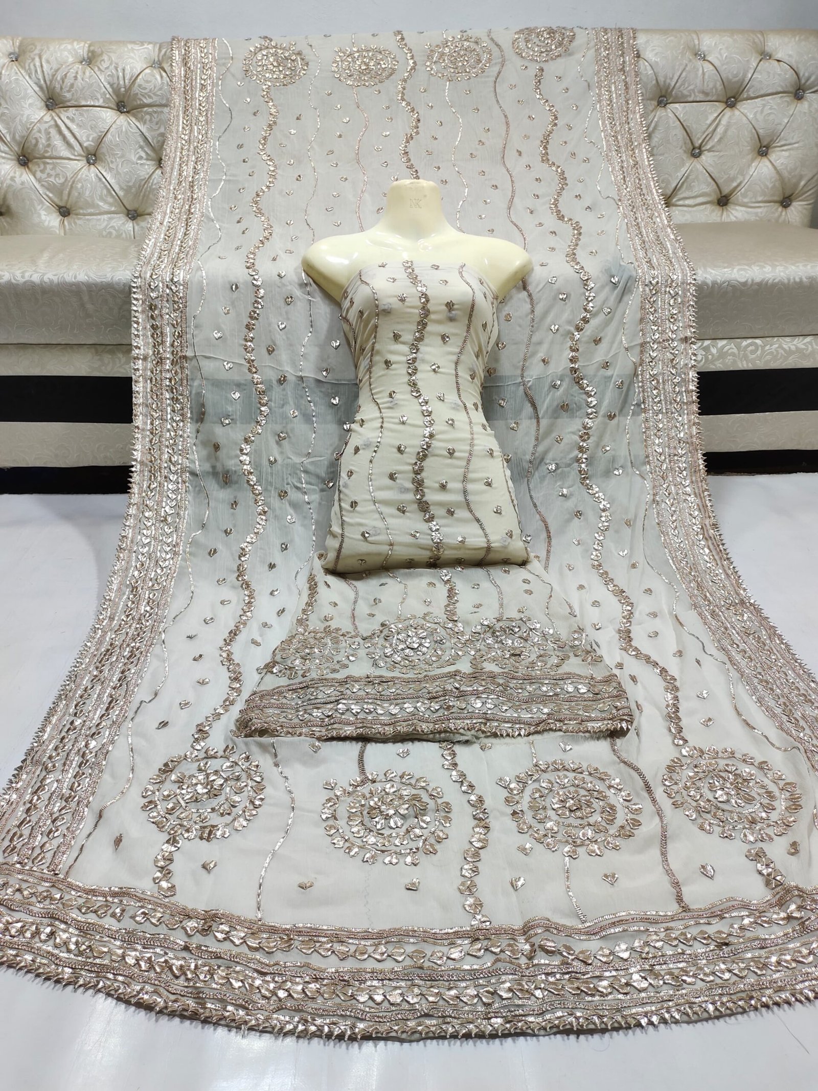 Pure soft shifoon shirt dupatta