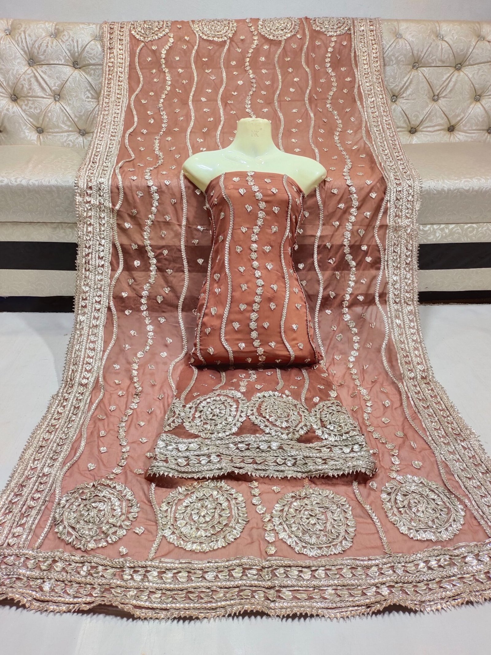 Pure soft shifoon shirt dupatta