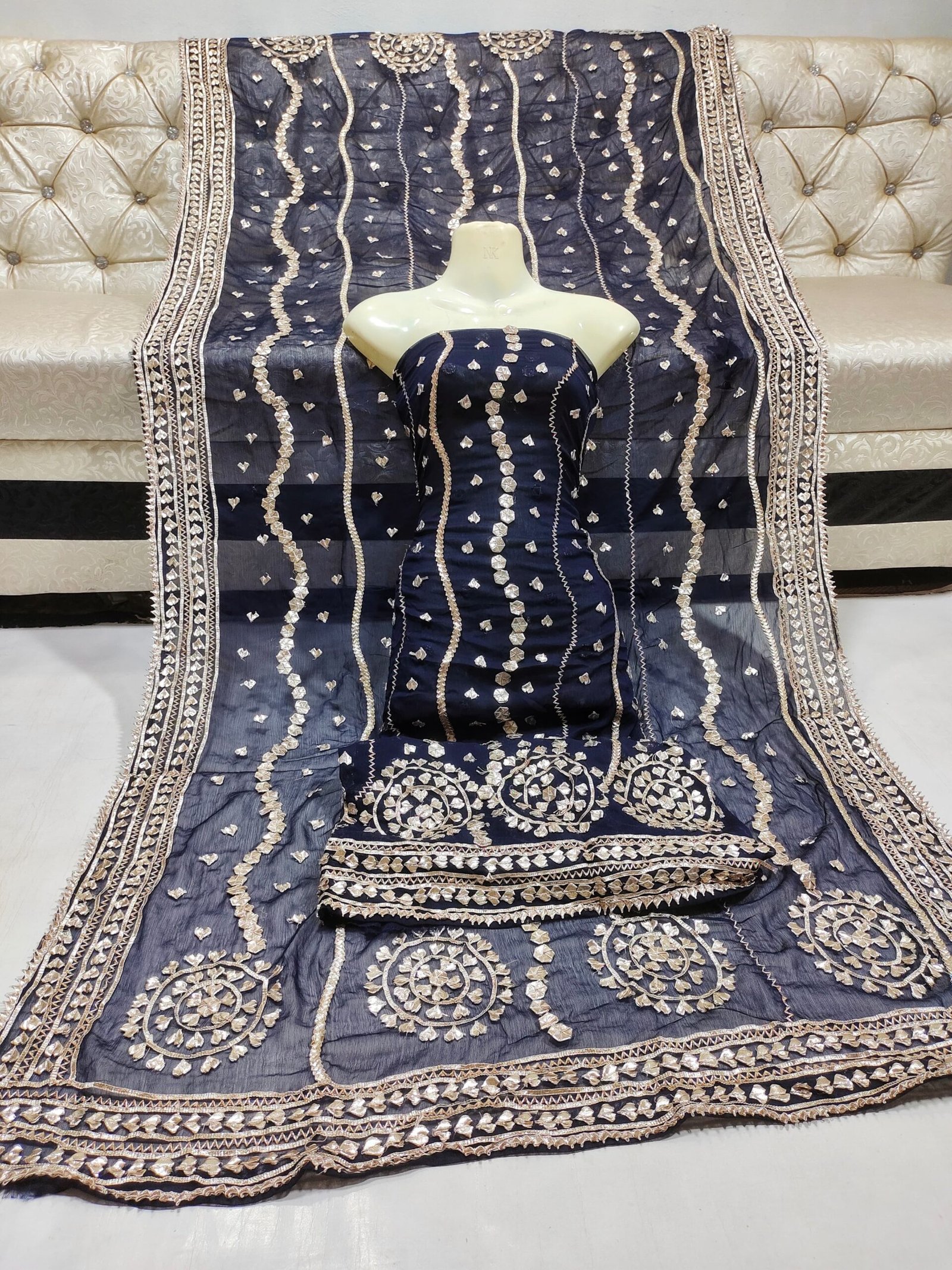 Pure soft shifoon shirt dupatta