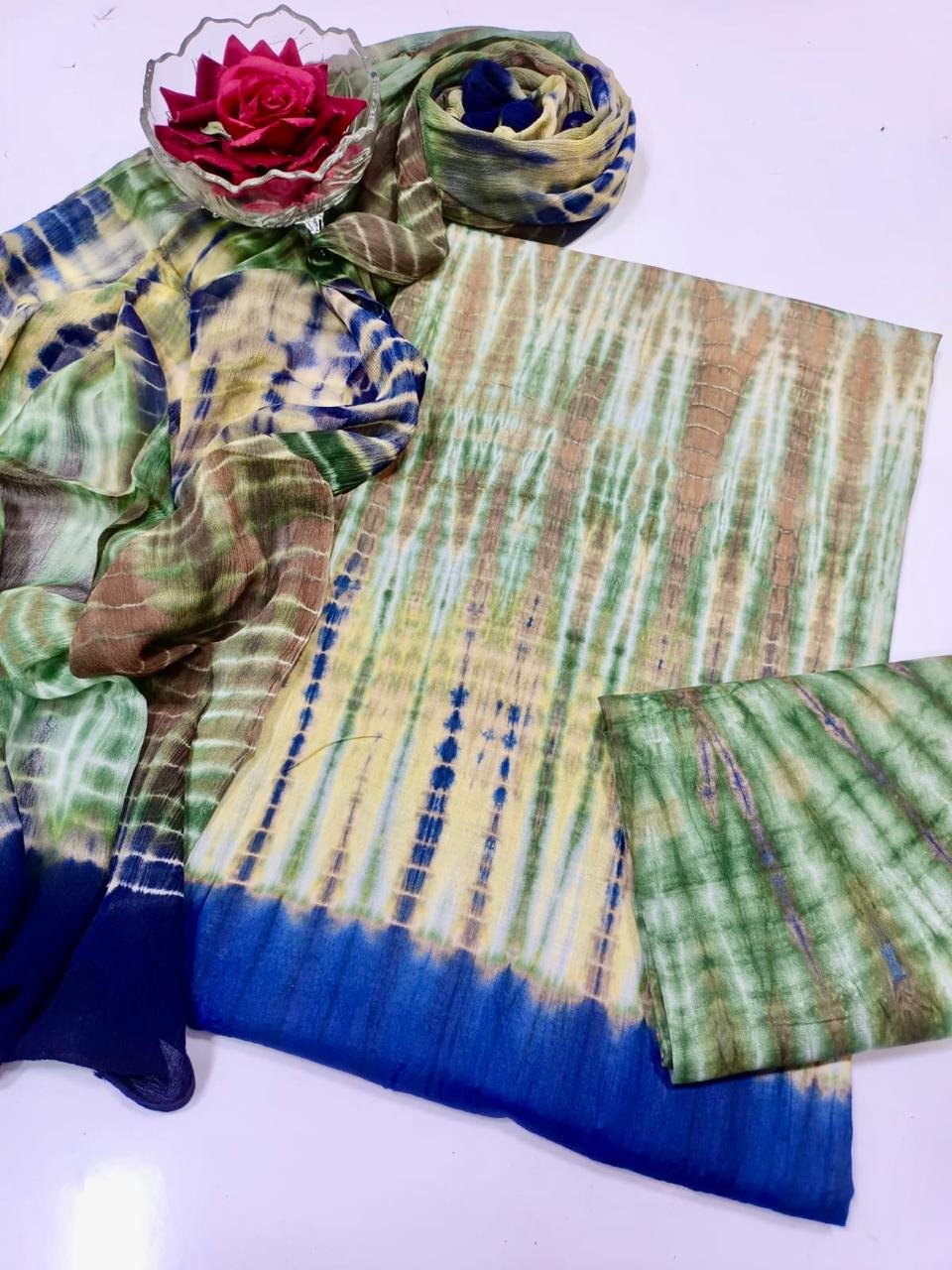 Lawn Tye n dye collection 3 Pcs