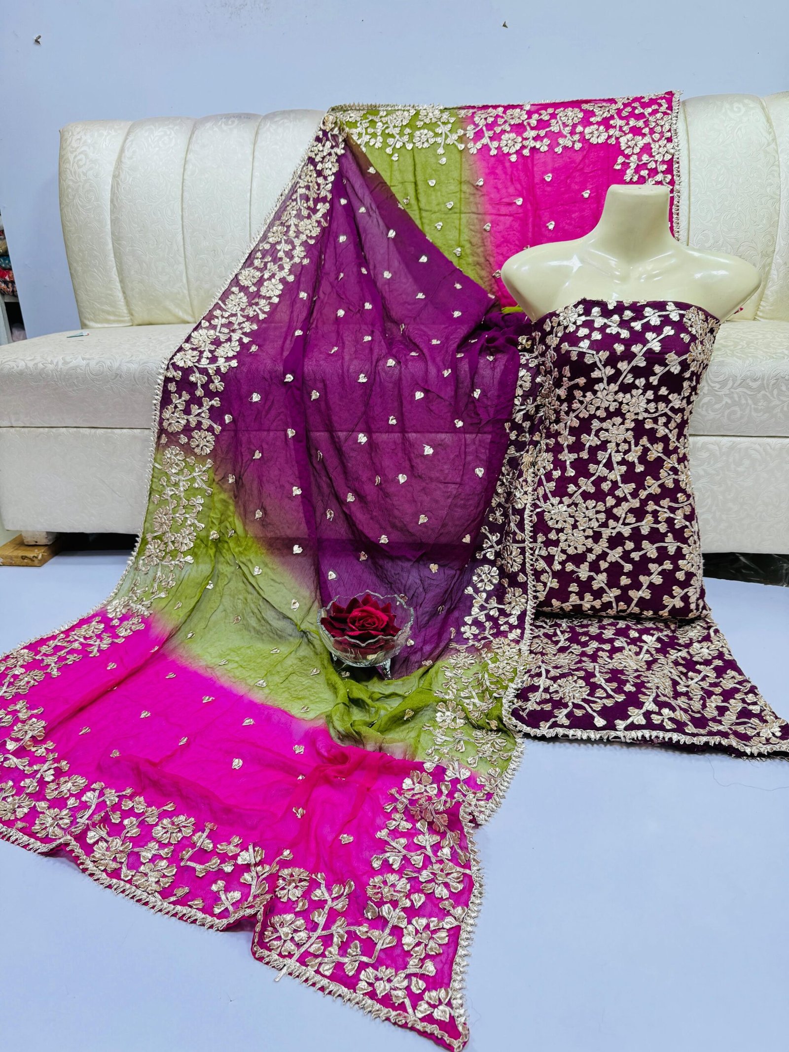 2 PCS Pure Soft Bamber Chiffon