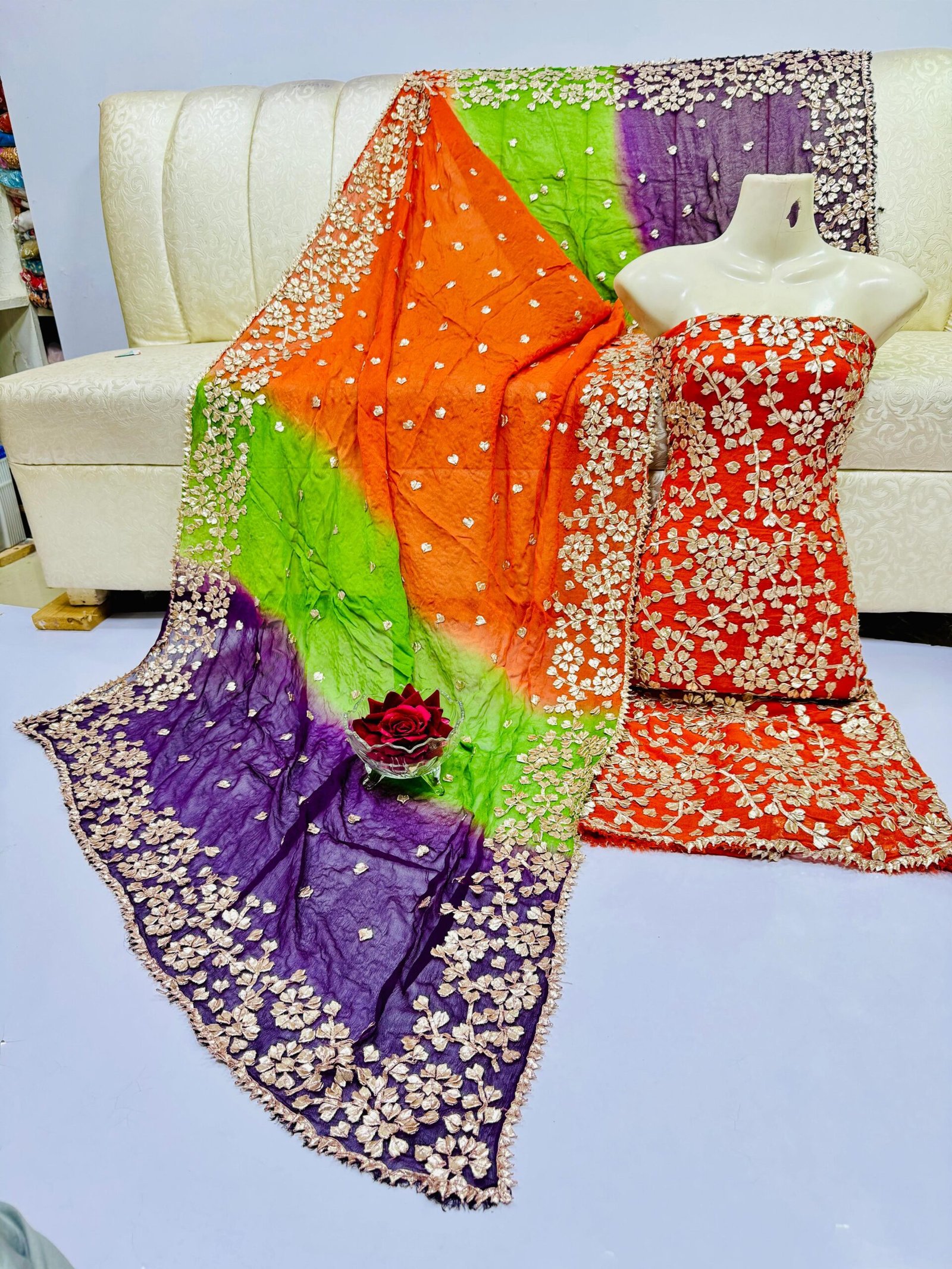 2 PCS Pure Soft Bamber Chiffon