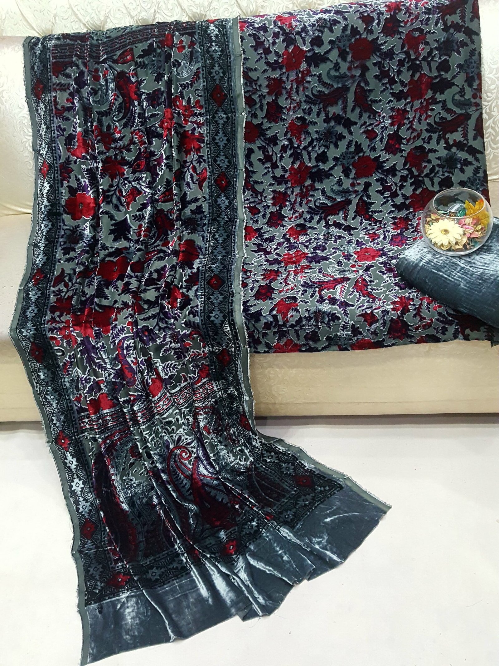 3 PC VELVET PALACHI SUIT