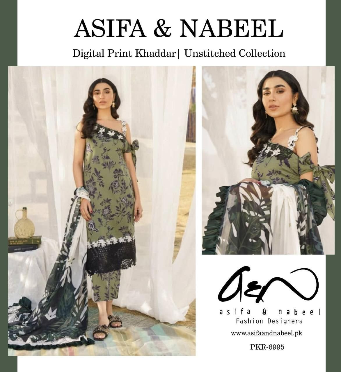 3 PC ASIFA & NABEEL KHADDAR SUIT